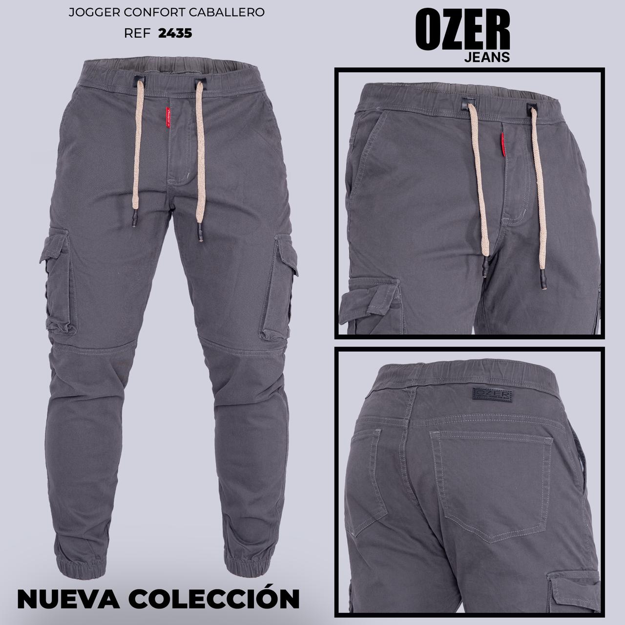 Jeans Cargo Caballero Ref 2435 gris