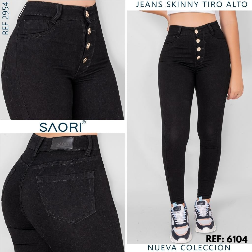 Jeans Skinny Tiro Alto REF 6104