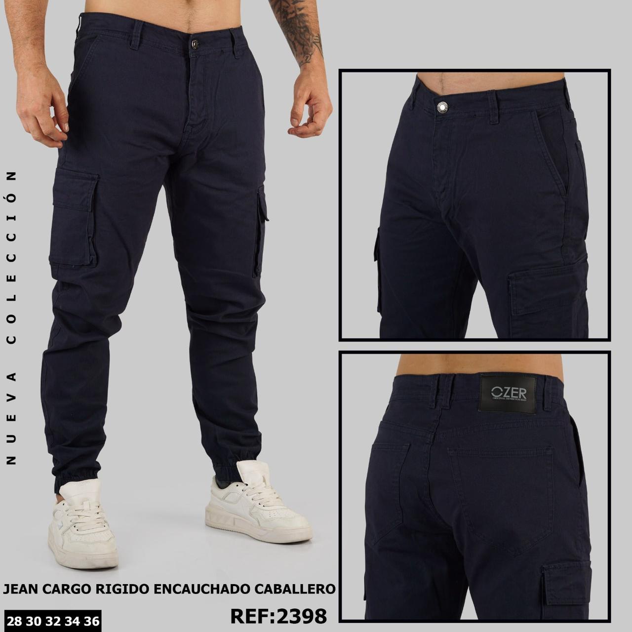 Jeans Cargo Caballero Ref 2398 AZUL