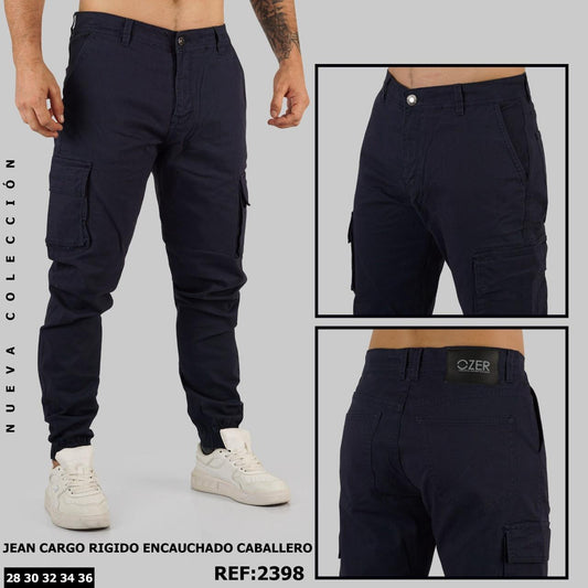 Jeans Cargo Caballero Ref 2398 AZUL