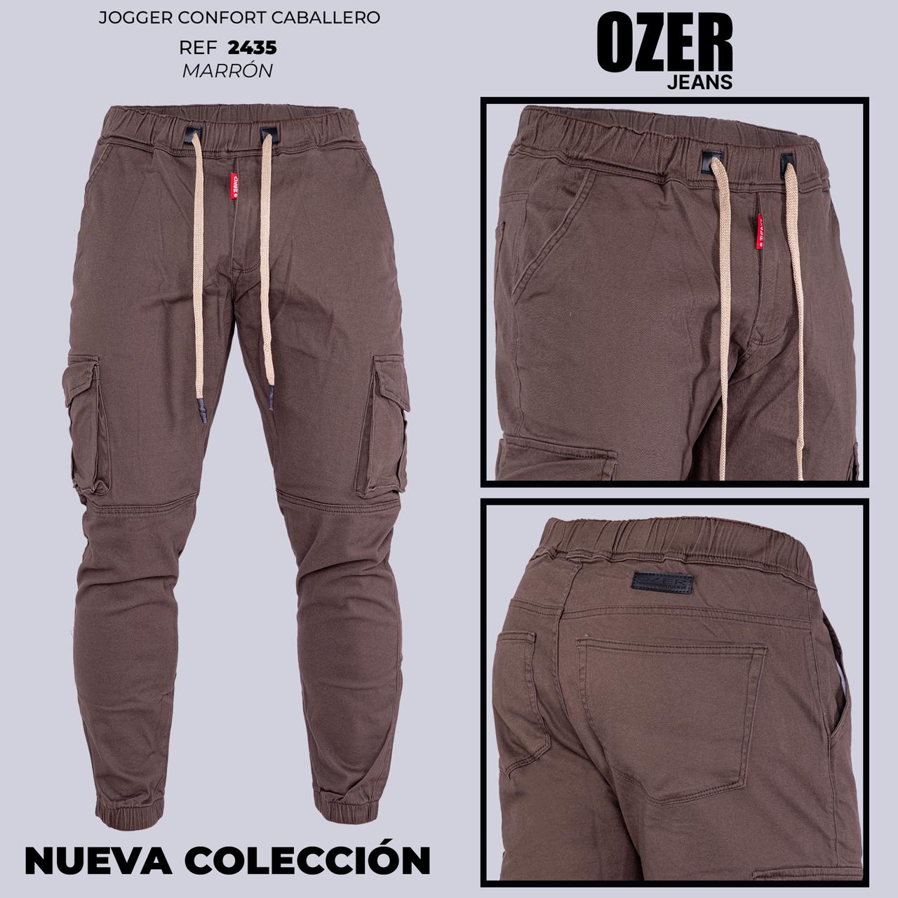 Jeans Cargo Caballero Ref 2435 marron