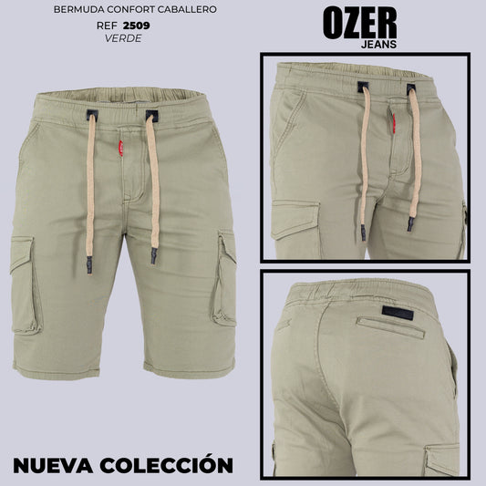 Bermuda Caballero Ref 2509 Verde oliva