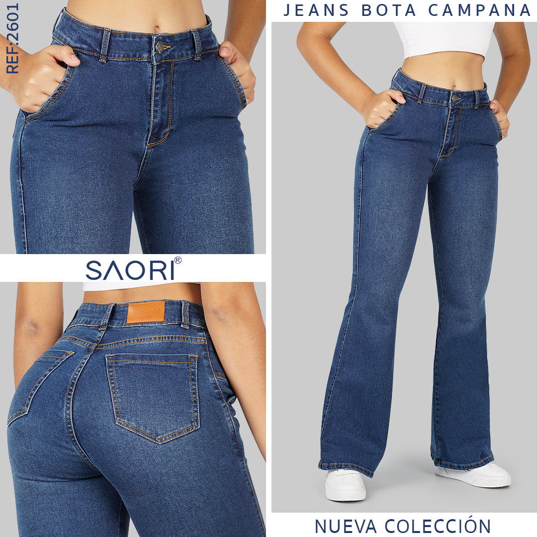 Jeans Bota Ancha REF 2601 MEDIO