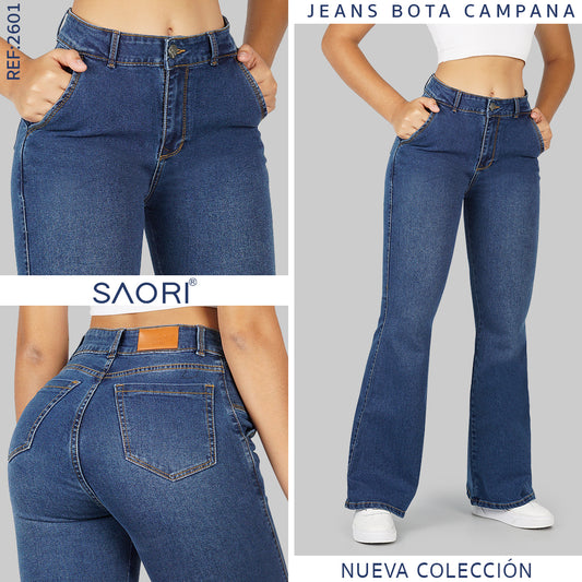 Jeans Bota Ancha REF 2601 MEDIO