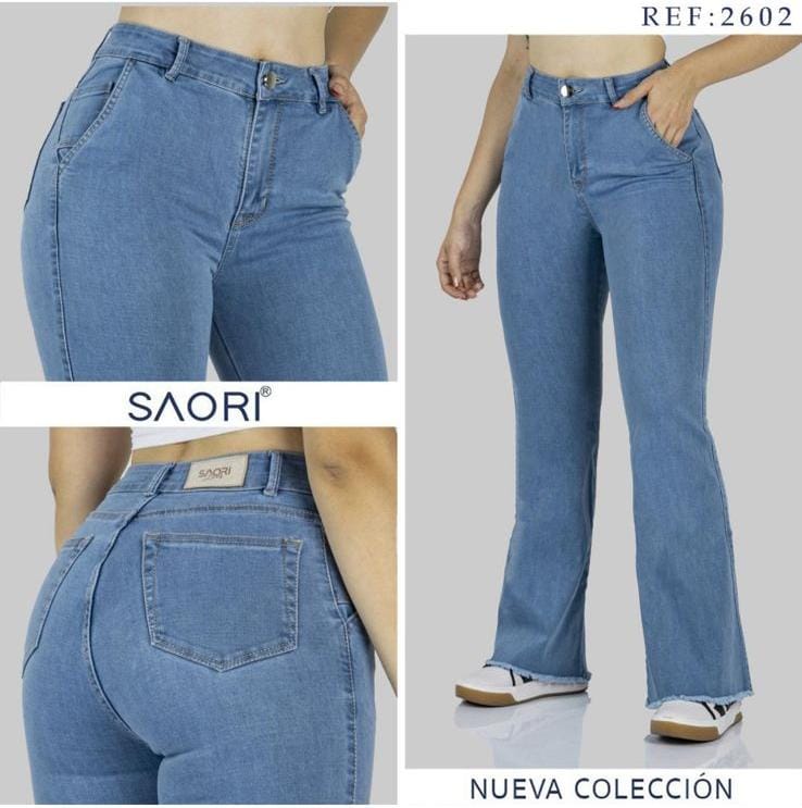 Jeans Bota Ancha REF 2602 claro