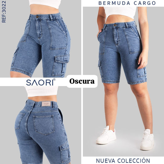 BERMUDA MUJER REF 3022 OSCURA RIGIDA