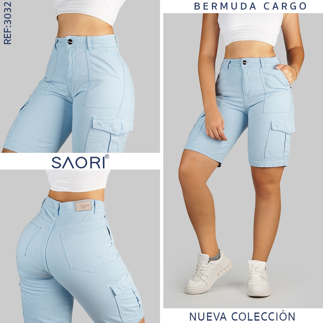 BERMUDA MUJER REF 3032 AZUL
