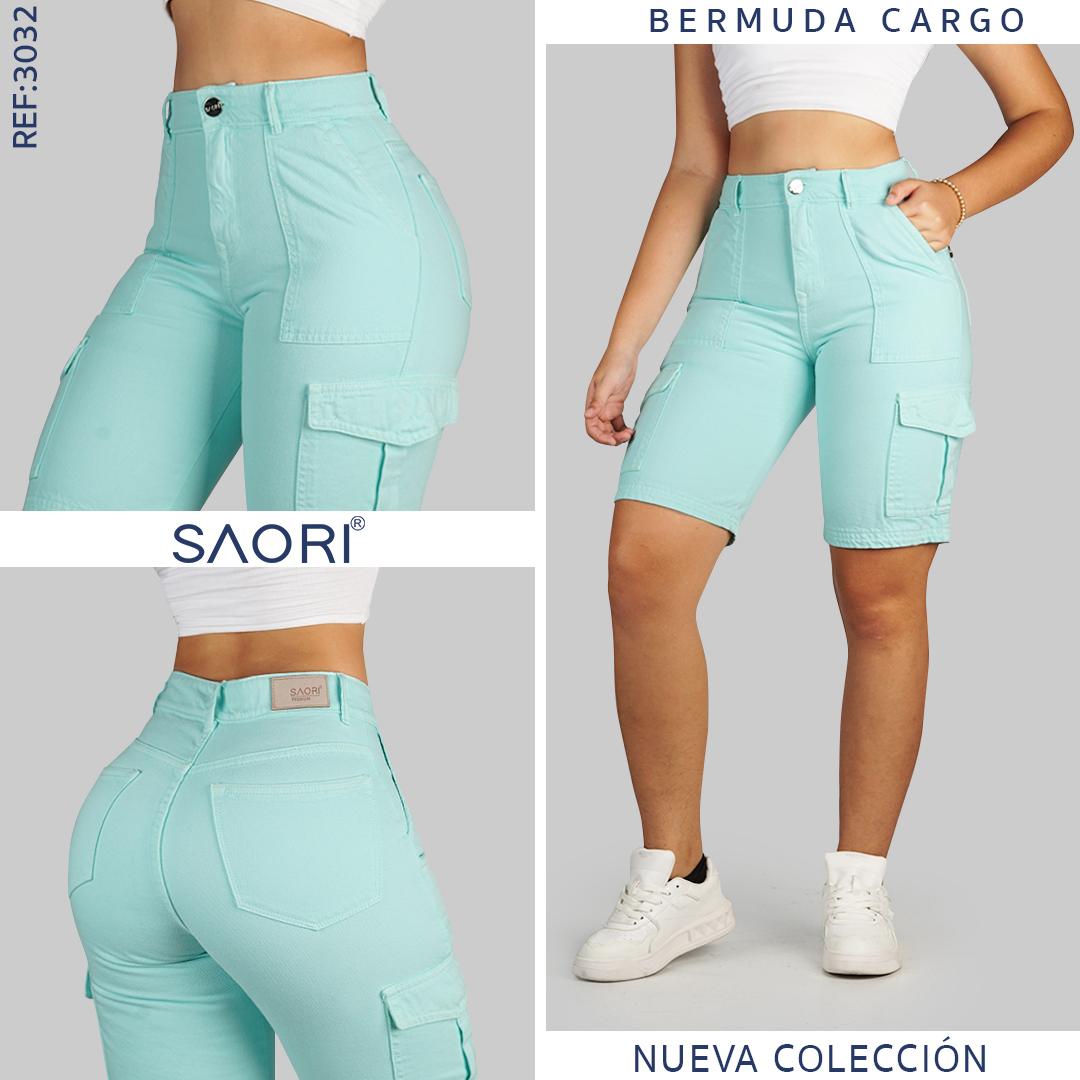 BERMUDA MUJER REF 3032 MENTA