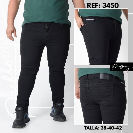 Jeans Skinny Caballero Ref 3450 NEGRO PLUS