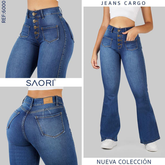 Jeans Bota Ancha REF 6000 medio
