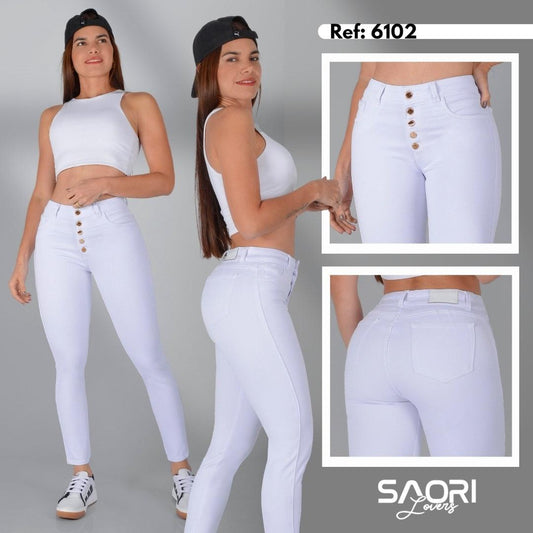 Jeans Skinny Tiro Alto REF 6102
