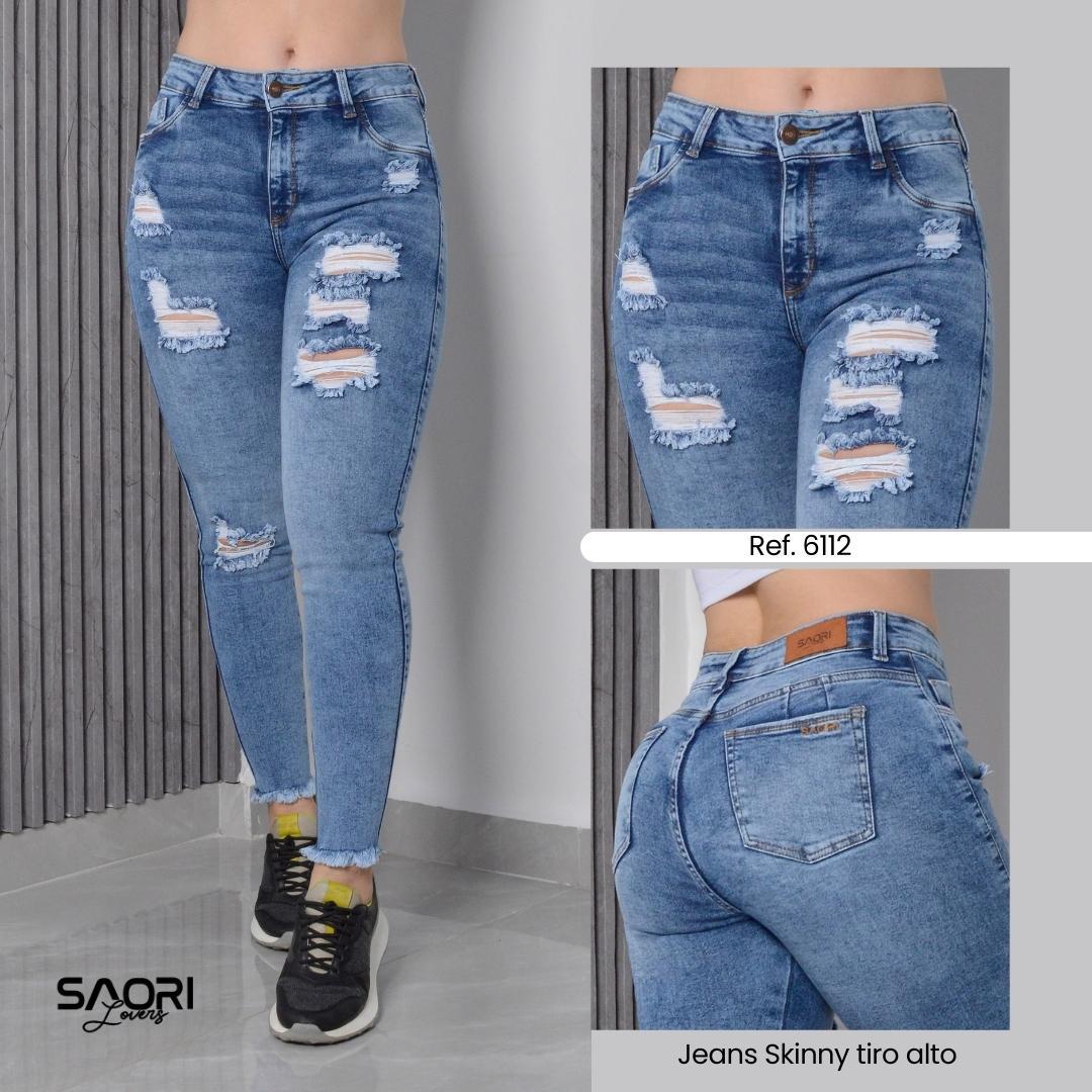 Jeans Skinny Tiro Alto REF 6112