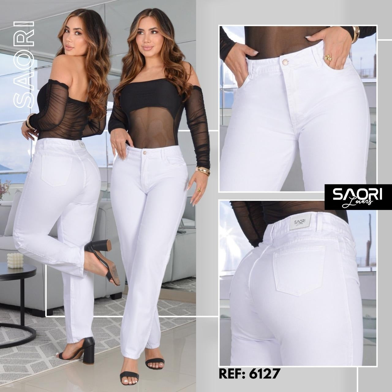 Jeans Bota Recta Rigido REF 6127