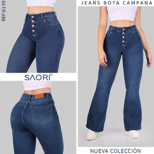 Jeans Bota Ancha REF 6139