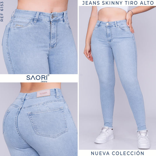 Jeans Skinny Tiro Alto REF 6153