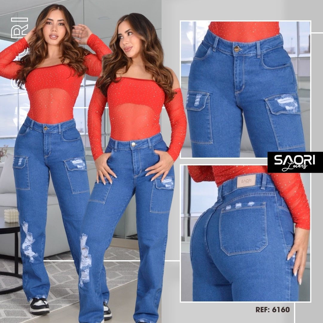 Jeans Bota Recta REF 6160