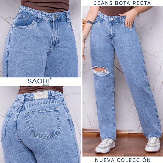 Jeans Bota Recta REF 6170